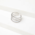 Anillo  19v69 Plateado Mujer STR390