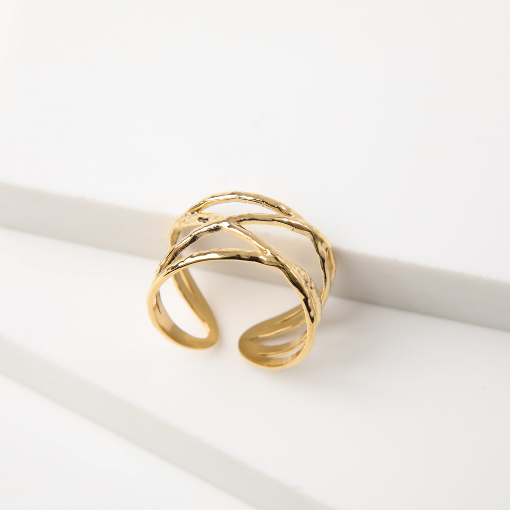 Anillo  19v69 Dorado Mujer STR336