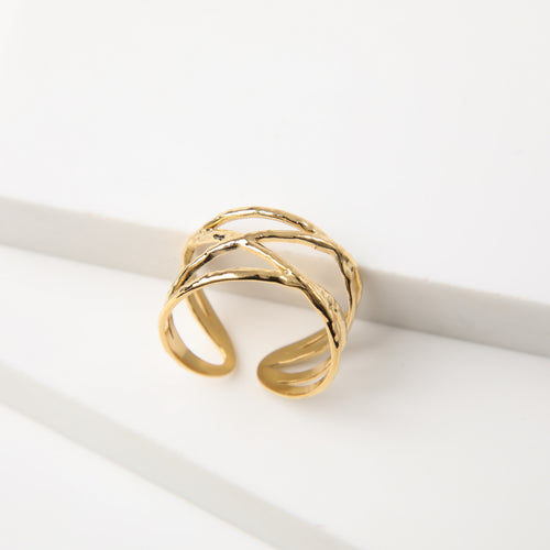 Anillo  19v69 Dorado Mujer STR336