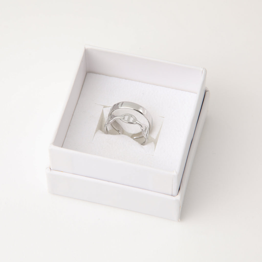 Anillo  19v69 Plateado Mujer STR281