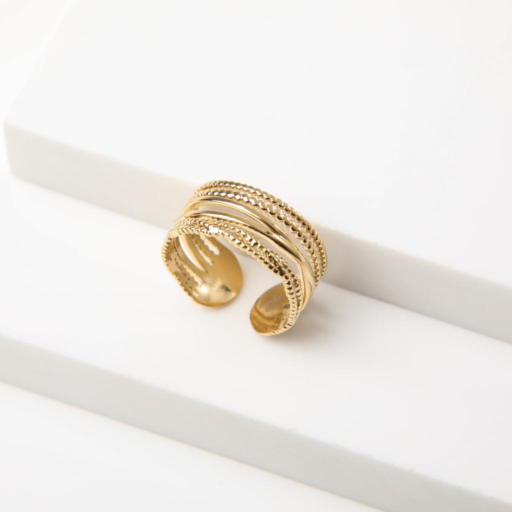 Anillo  19v69 Dorado Mujer STR270