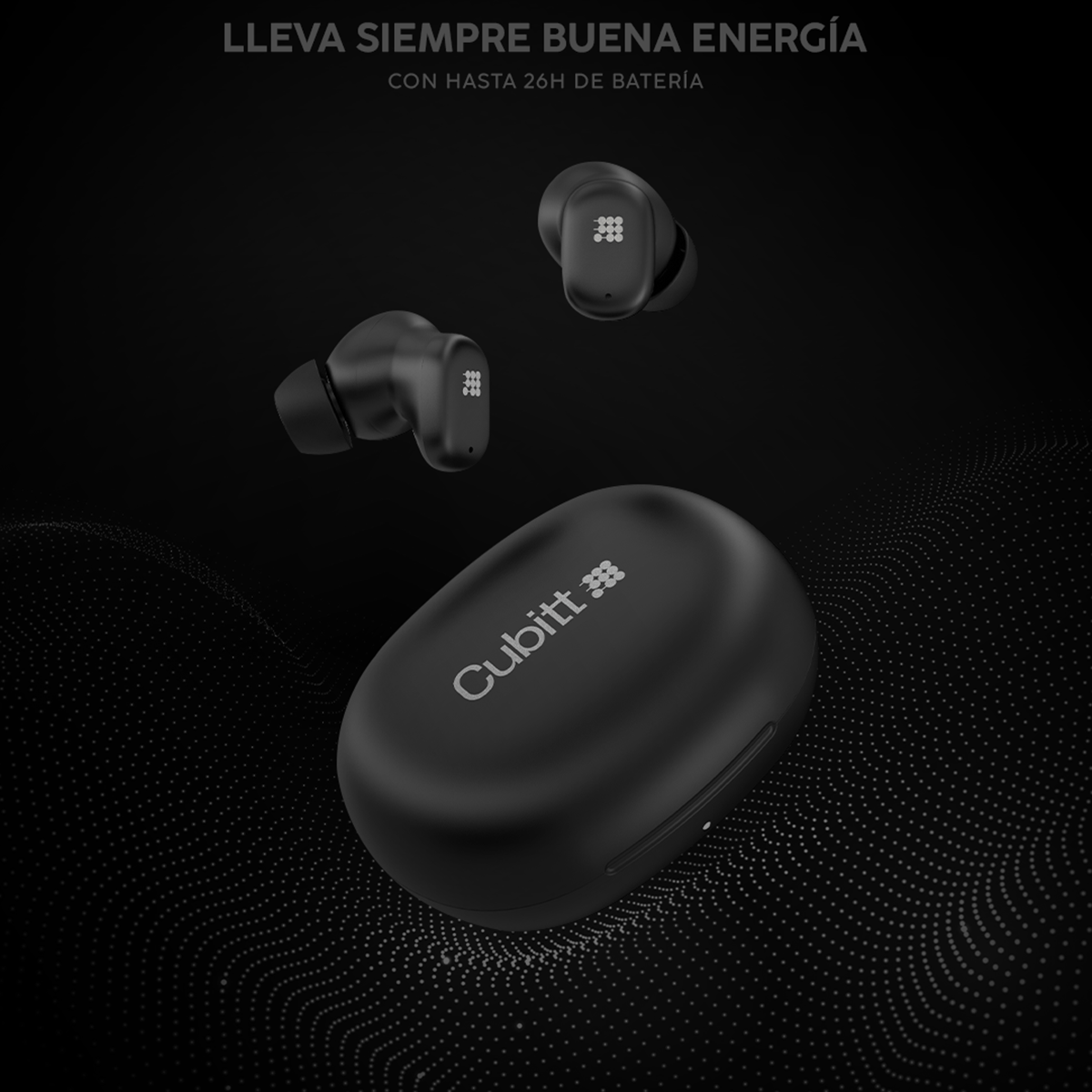Audífonos Cubitt CT-PWBUDS1 Negro