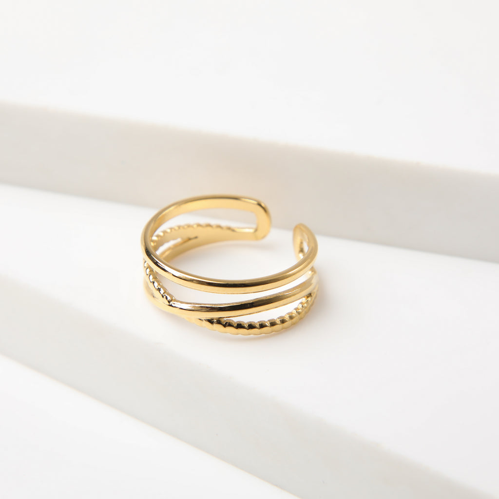 Anillo  19v69 Dorado Mujer STR402