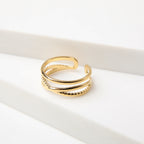 Anillo  19v69 Dorado Mujer STR402
