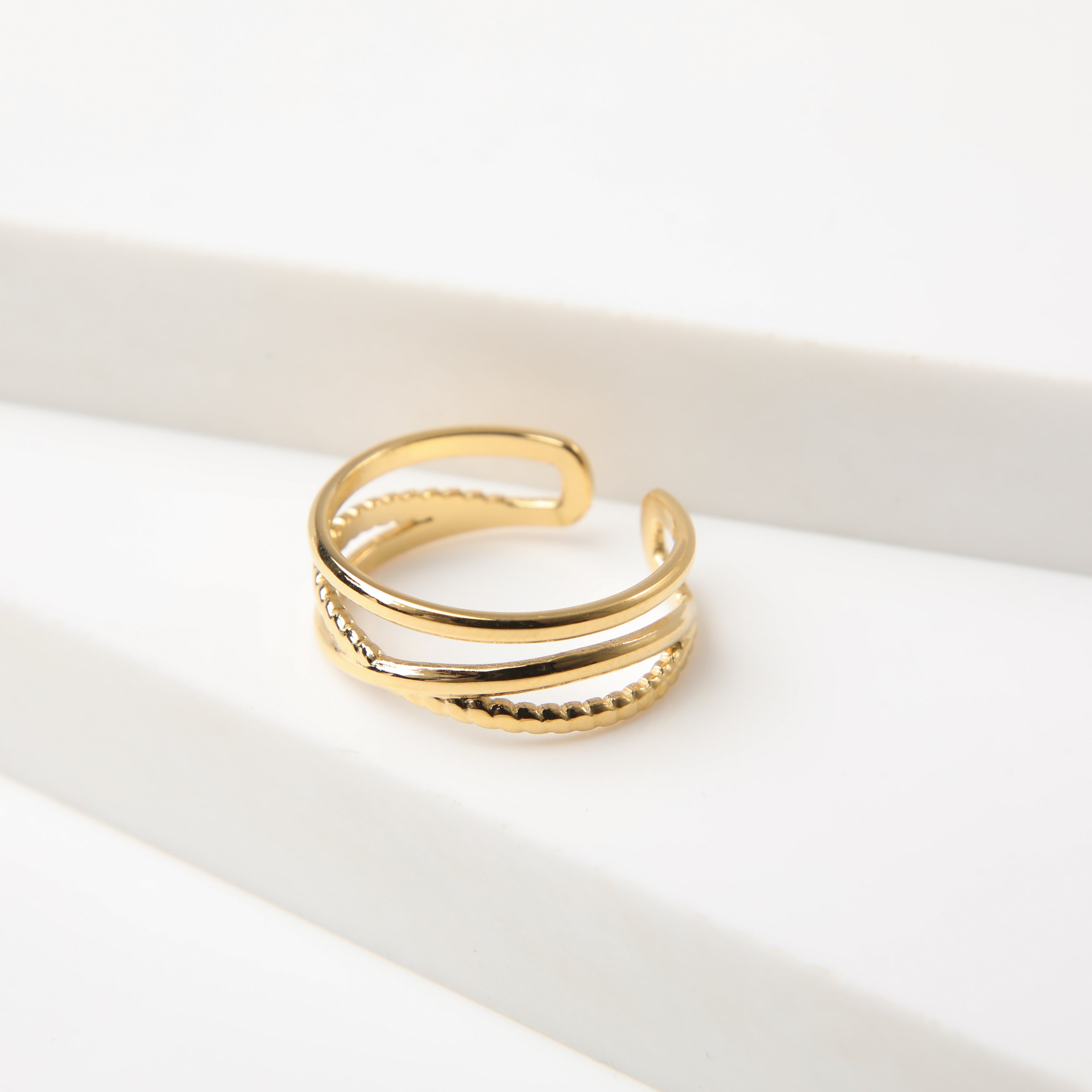 Anillo  19v69 Dorado Mujer STR402