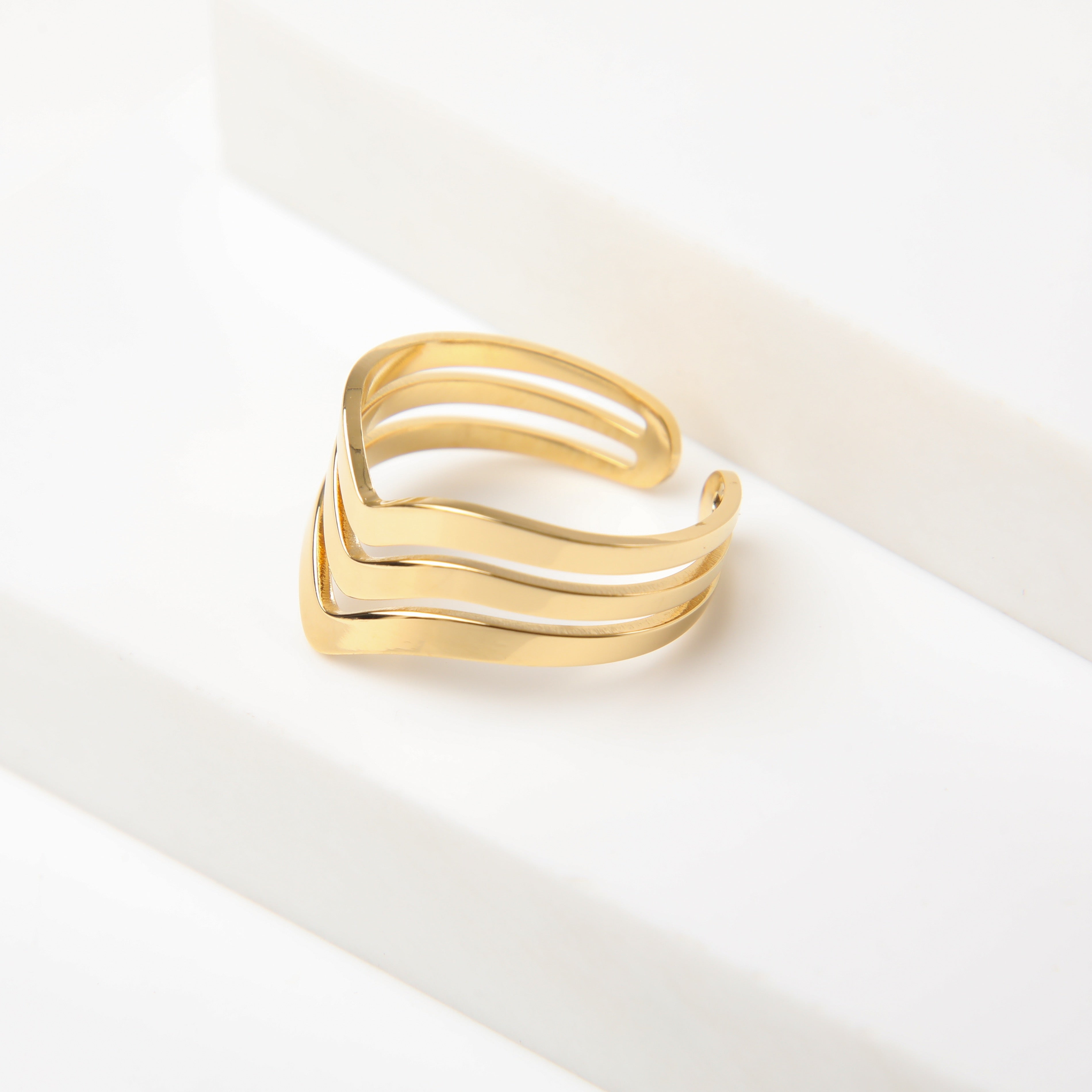 Anillo  19v69 Dorado Mujer STR303