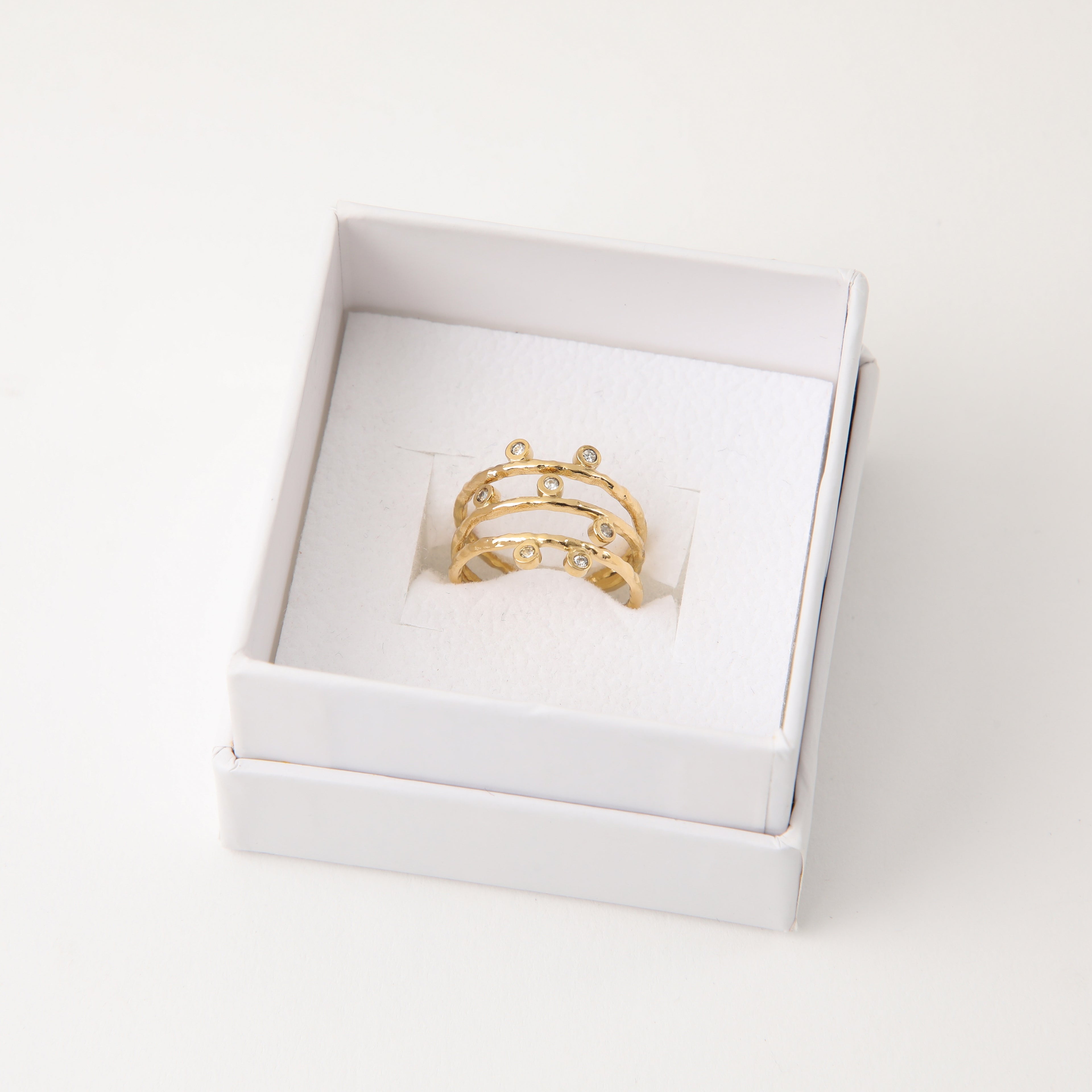 Anillo  19v69 Dorado Mujer STR167