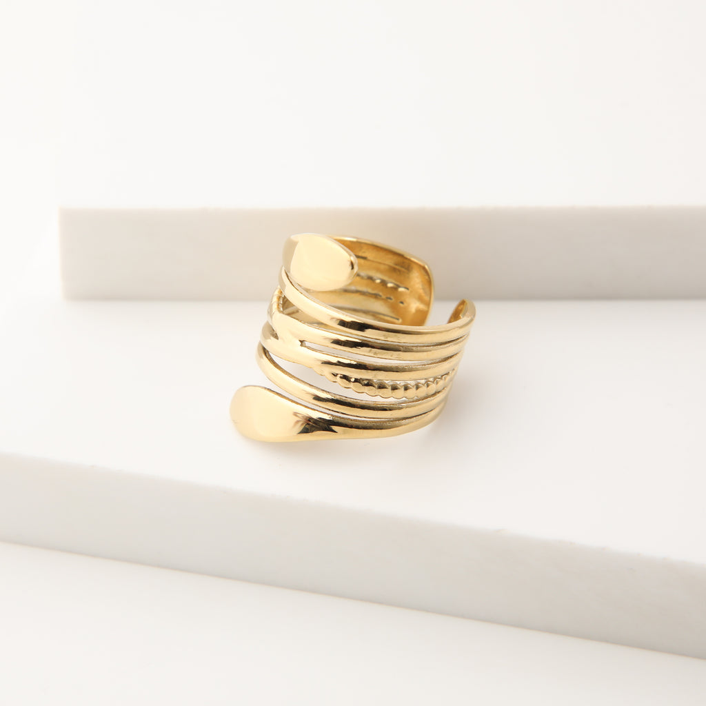 Anillo  19v69 Dorado Mujer STR212