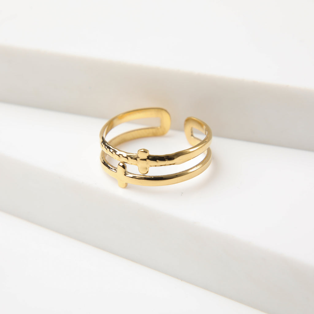 Anillo  19v69 Dorado Mujer STR223