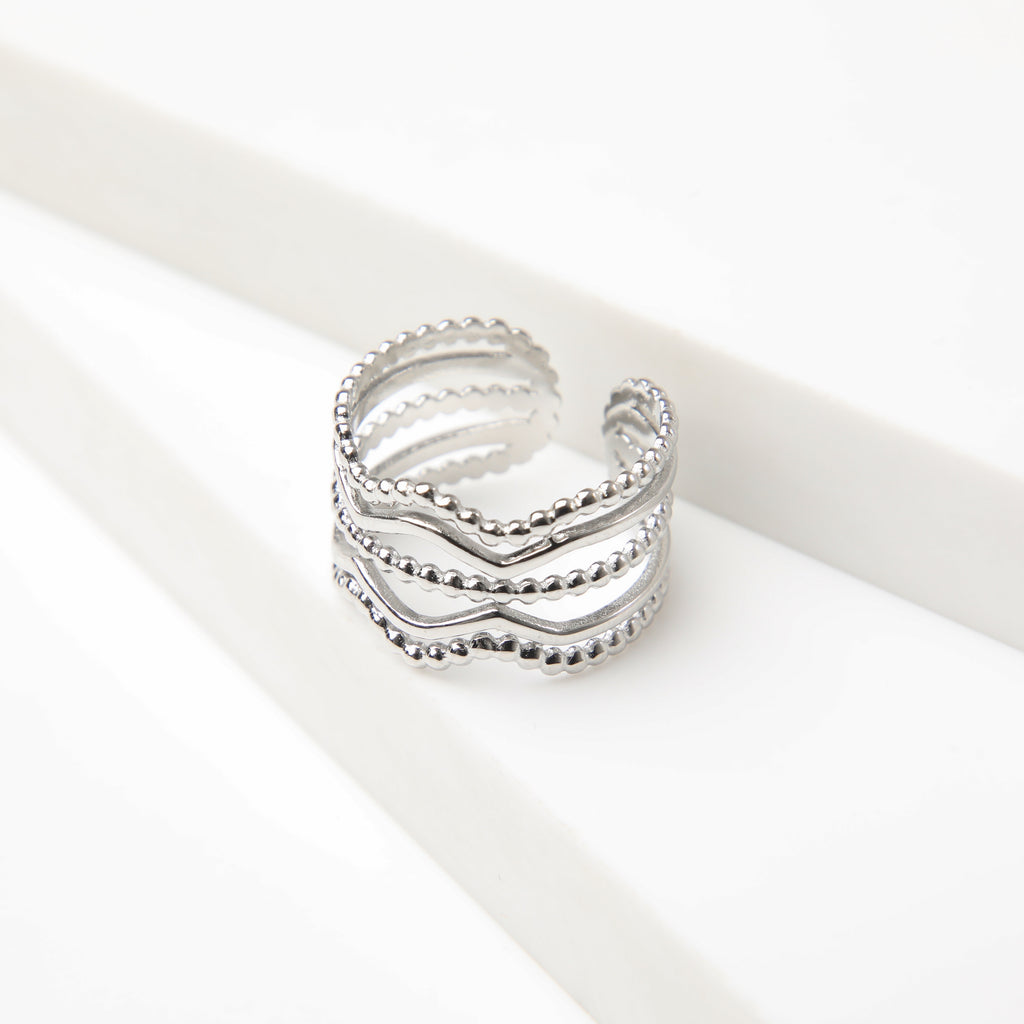 Anillo  19v69 Plateado Mujer STR348