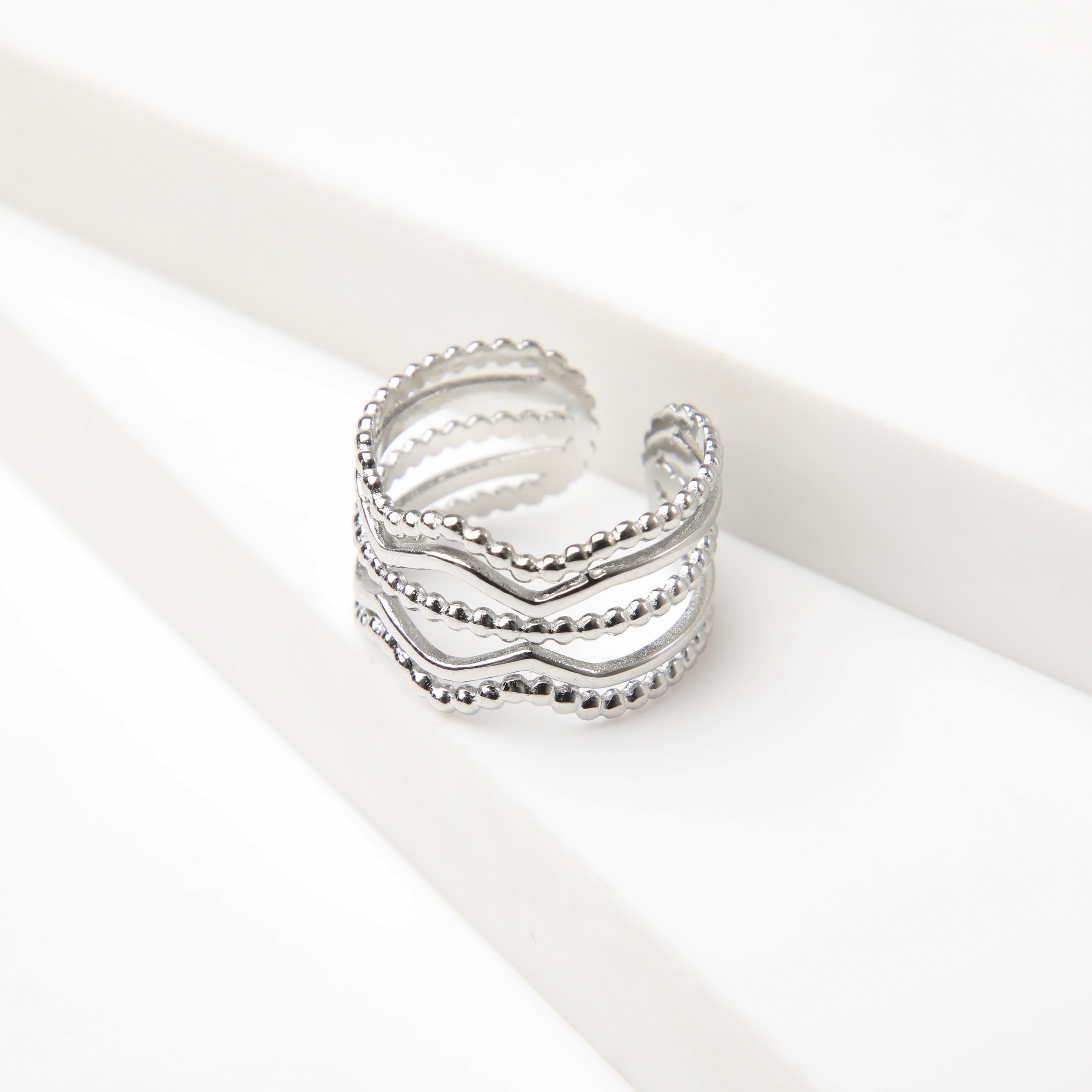 Anillo  19v69 Plateado Mujer STR348