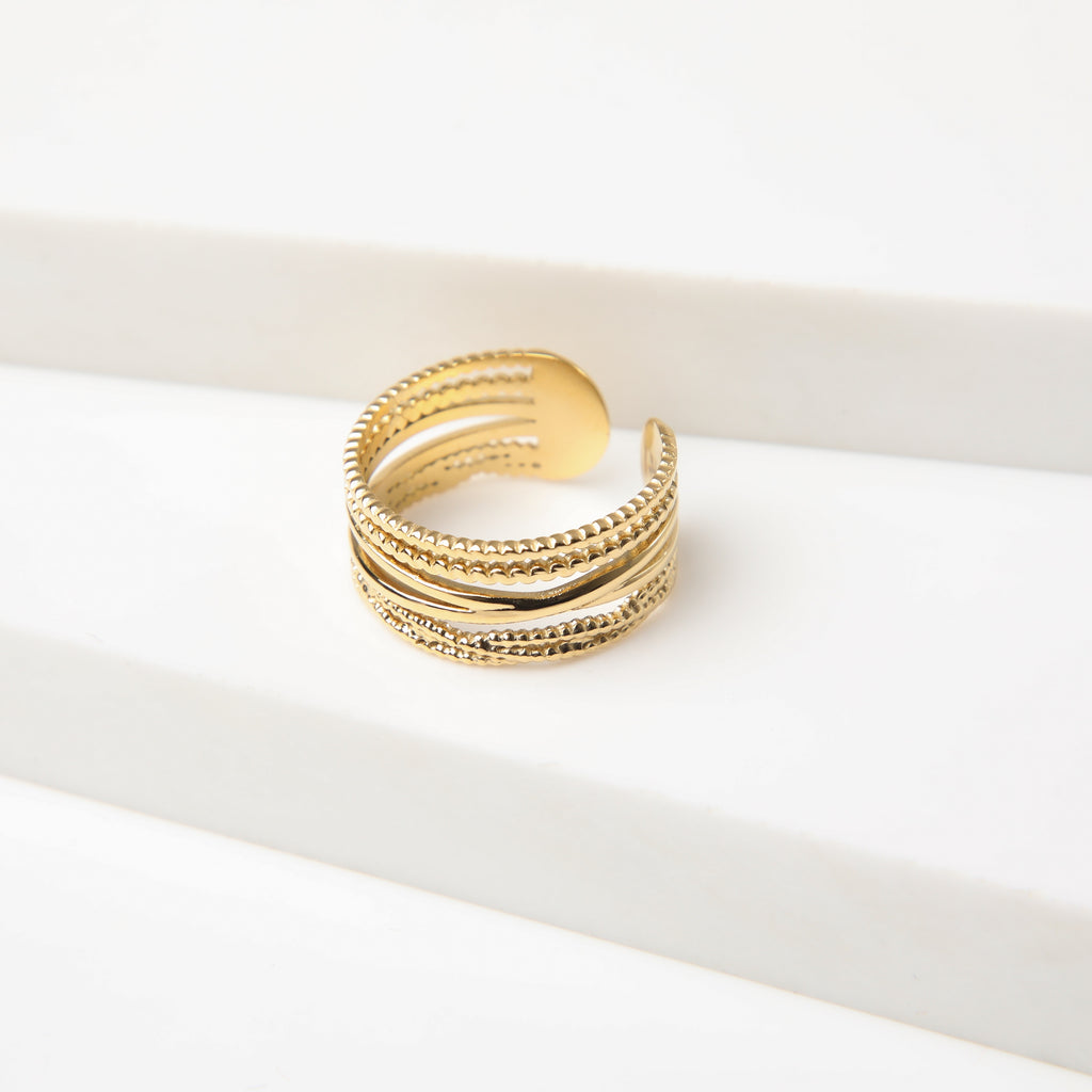 Anillo  19v69 Dorado Mujer STR270