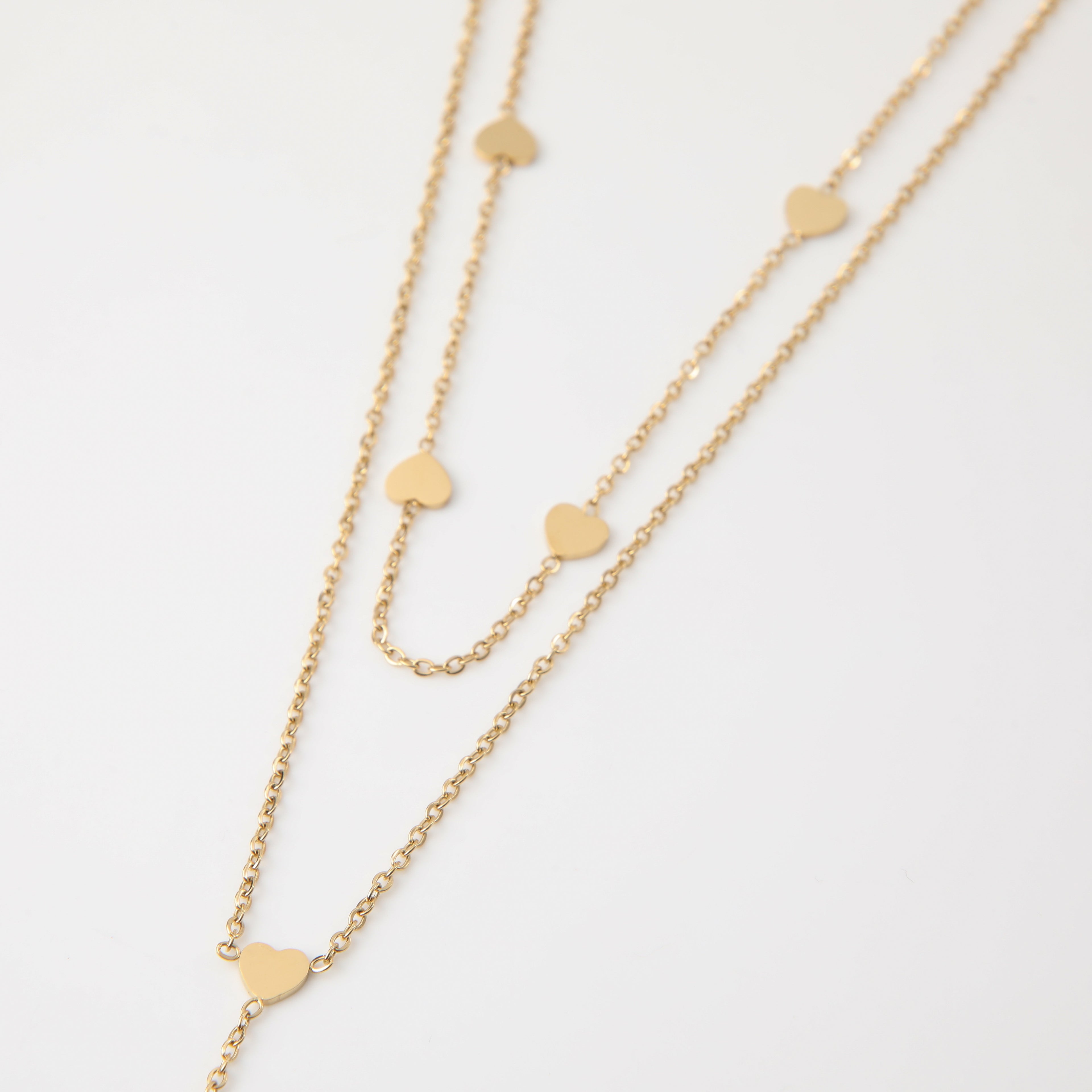 Collar Doble 19V69 Italia STNE150 Dorado