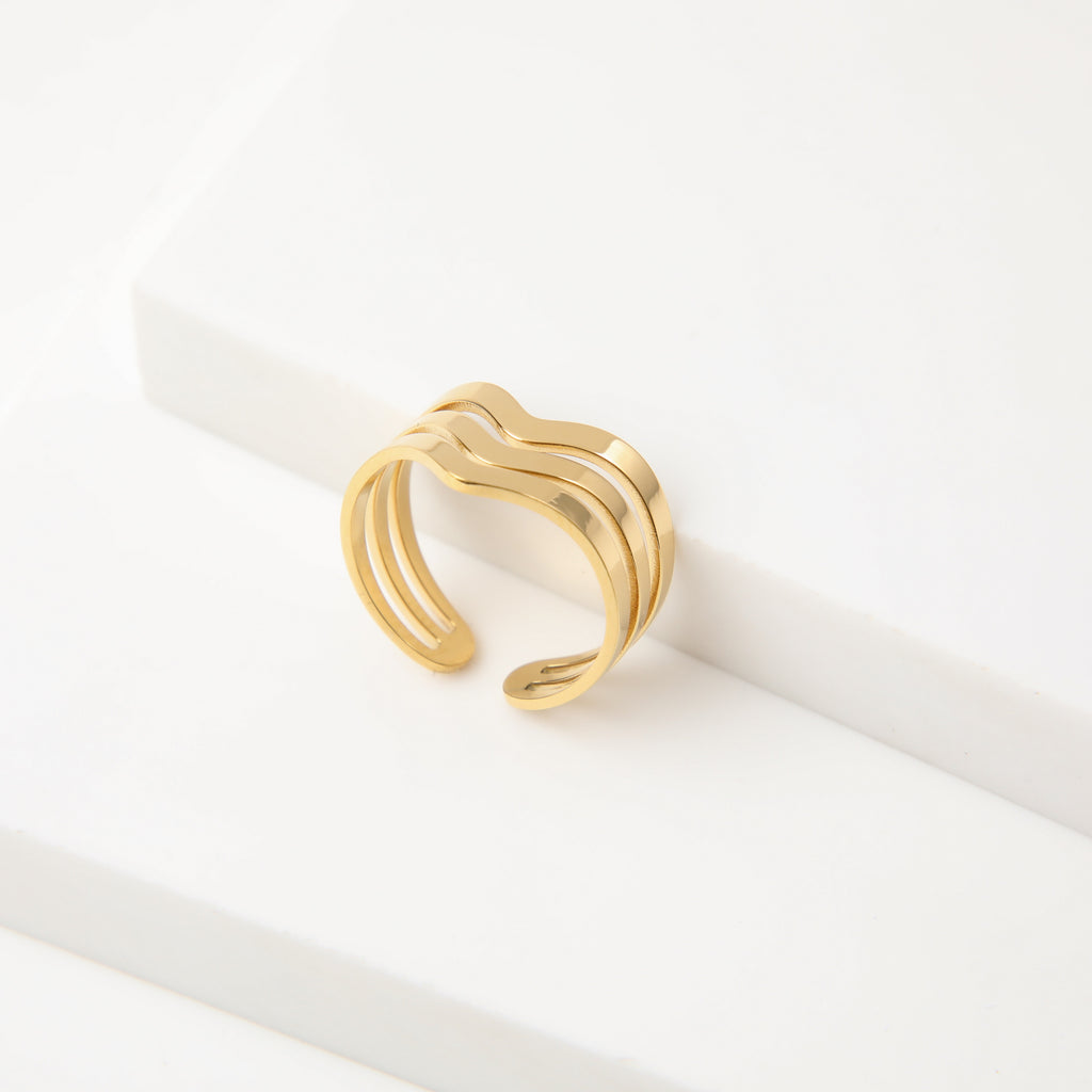 Anillo  19v69 Dorado Mujer STR303