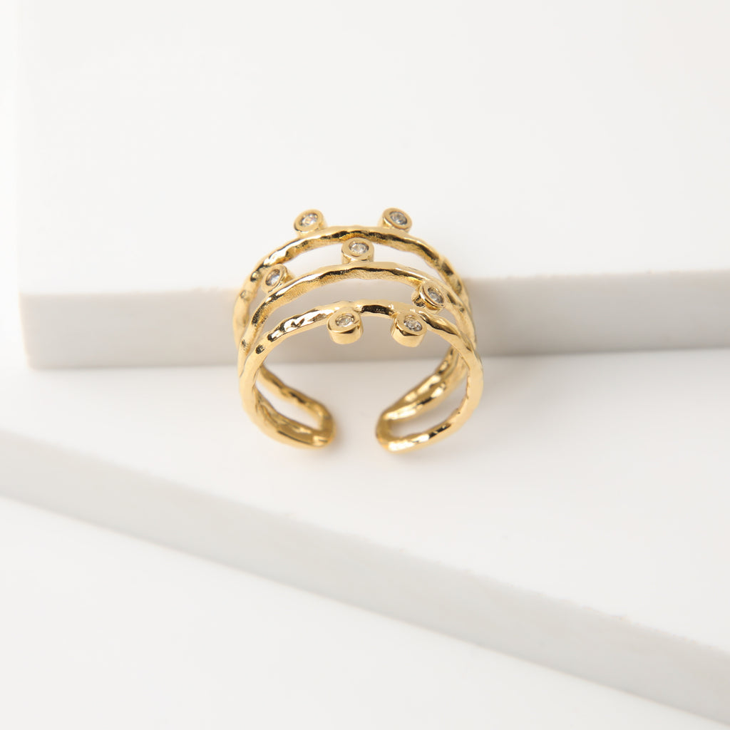 Anillo  19v69 Dorado Mujer STR167