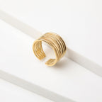 Anillo  19v69 Dorado Mujer STR340