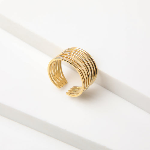 Anillo  19v69 Dorado Mujer STR340