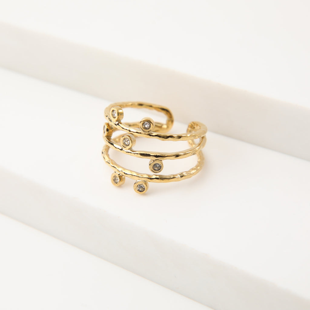 Anillo  19v69 Dorado Mujer STR167