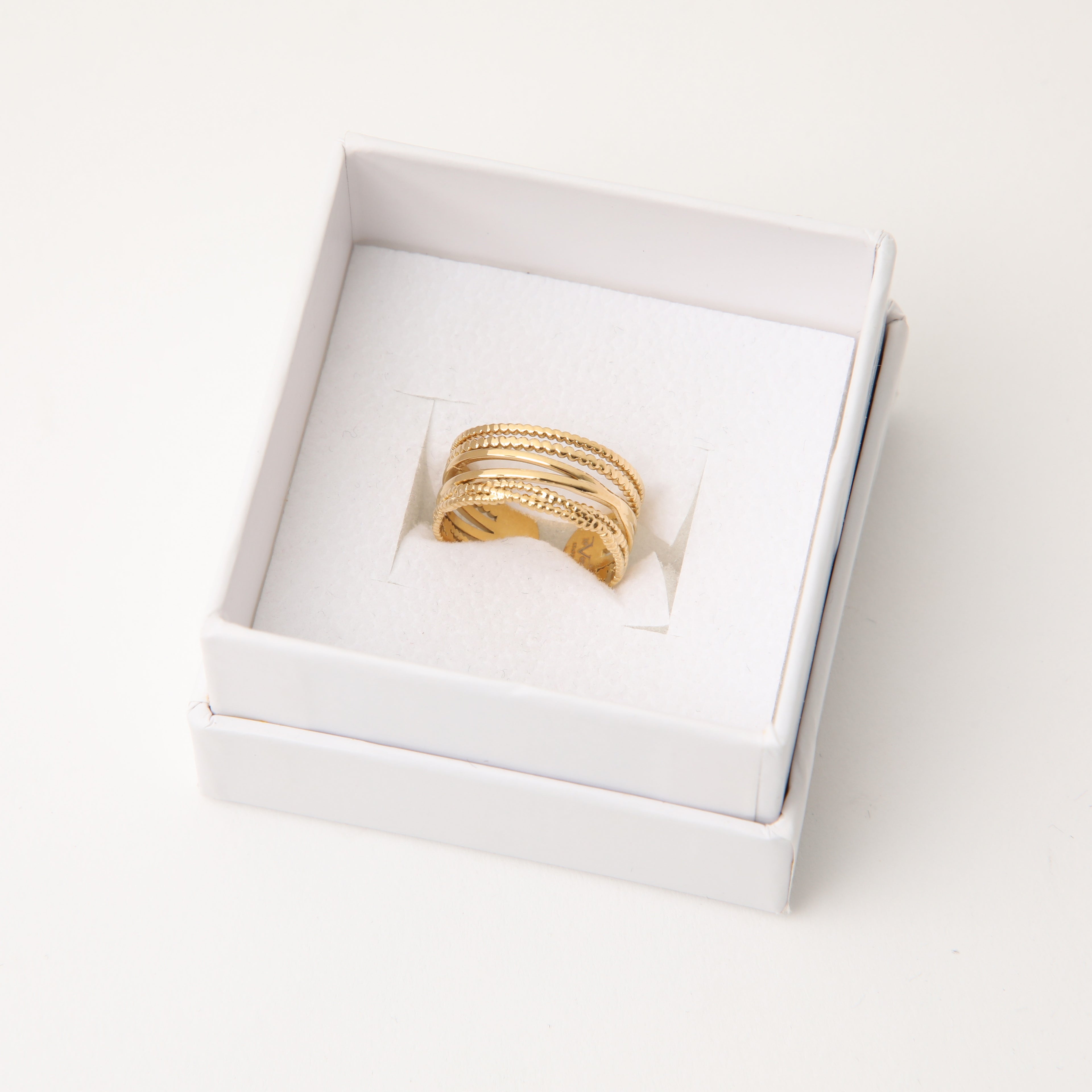 Anillo  19v69 Dorado Mujer STR270