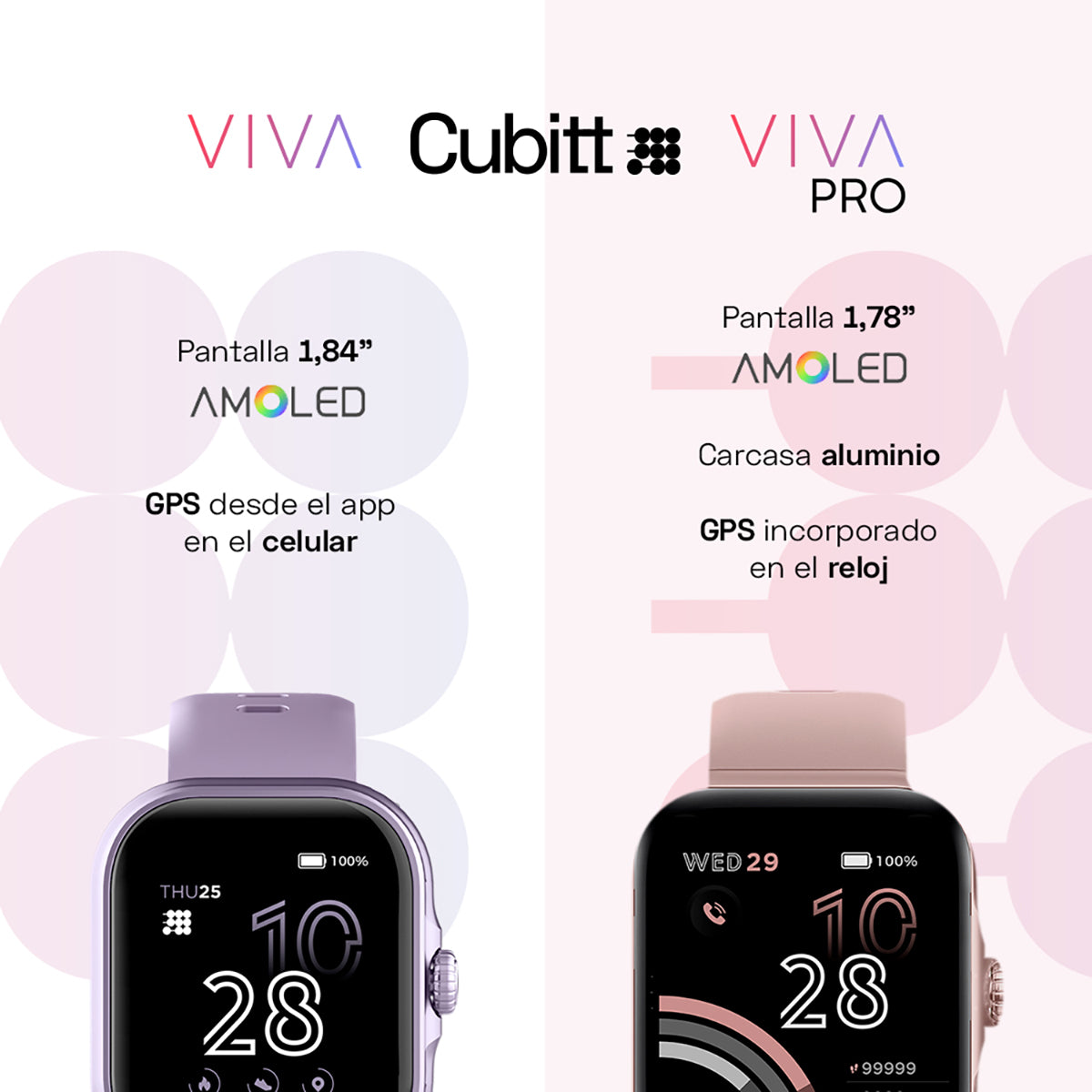 Reloj Smart Watch Cubitt CT-VIVA4 Unisex Morado