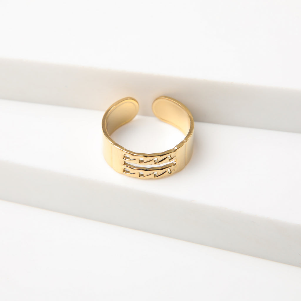 Anillo  19v69 Dorado Mujer STR248