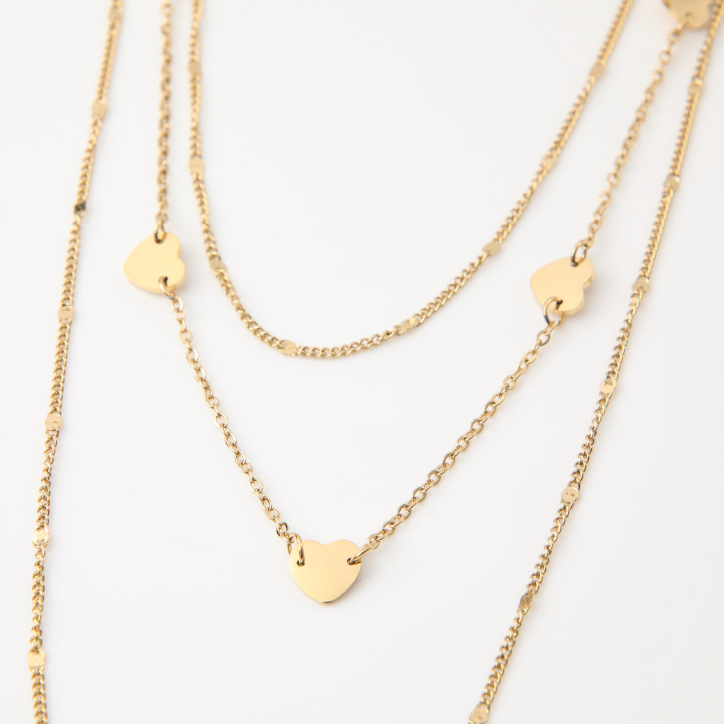 Collar Doble 19V69 Italia Dorado Mujer STNE112