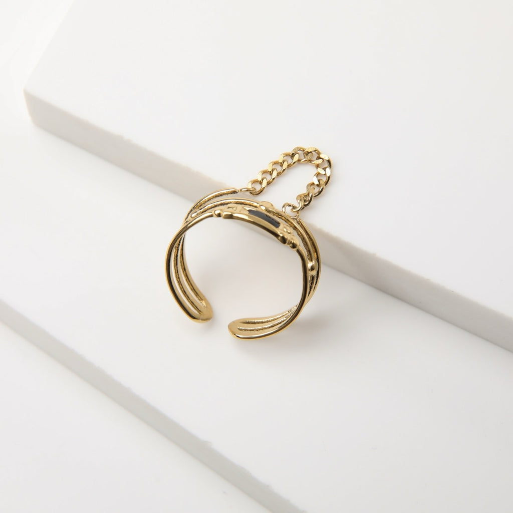 Anillo  19v69 Dorado Mujer STR088