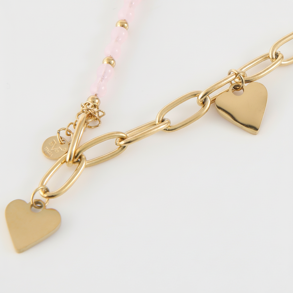 Collar Doble 19V69 Dorado Mujer STB044
