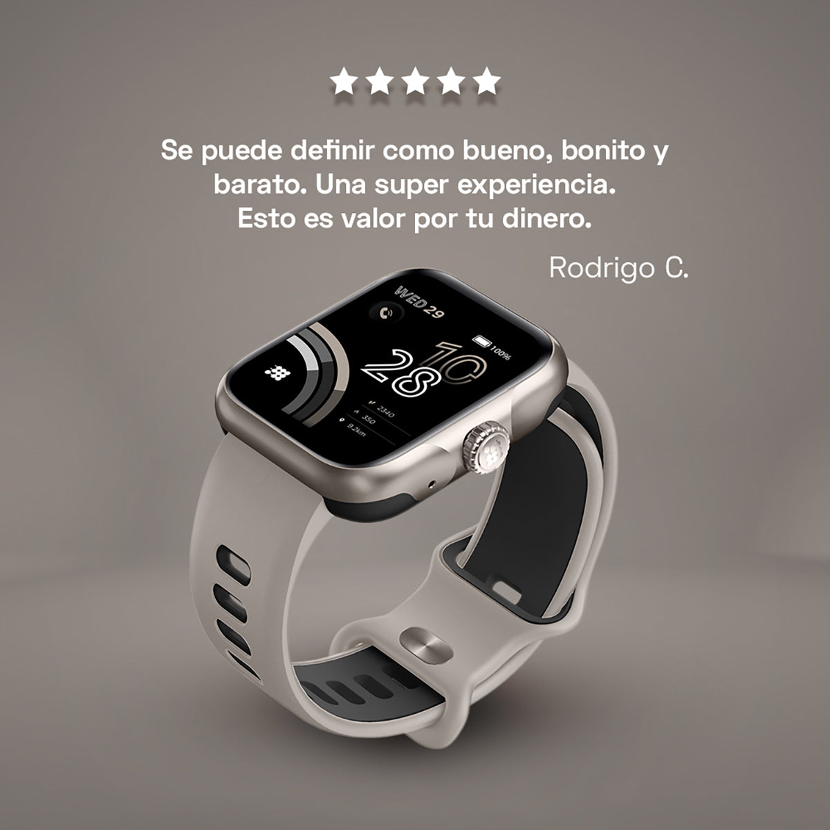 Reloj Smart Watch Cubitt CT-VIVAP8 Unisex Gris