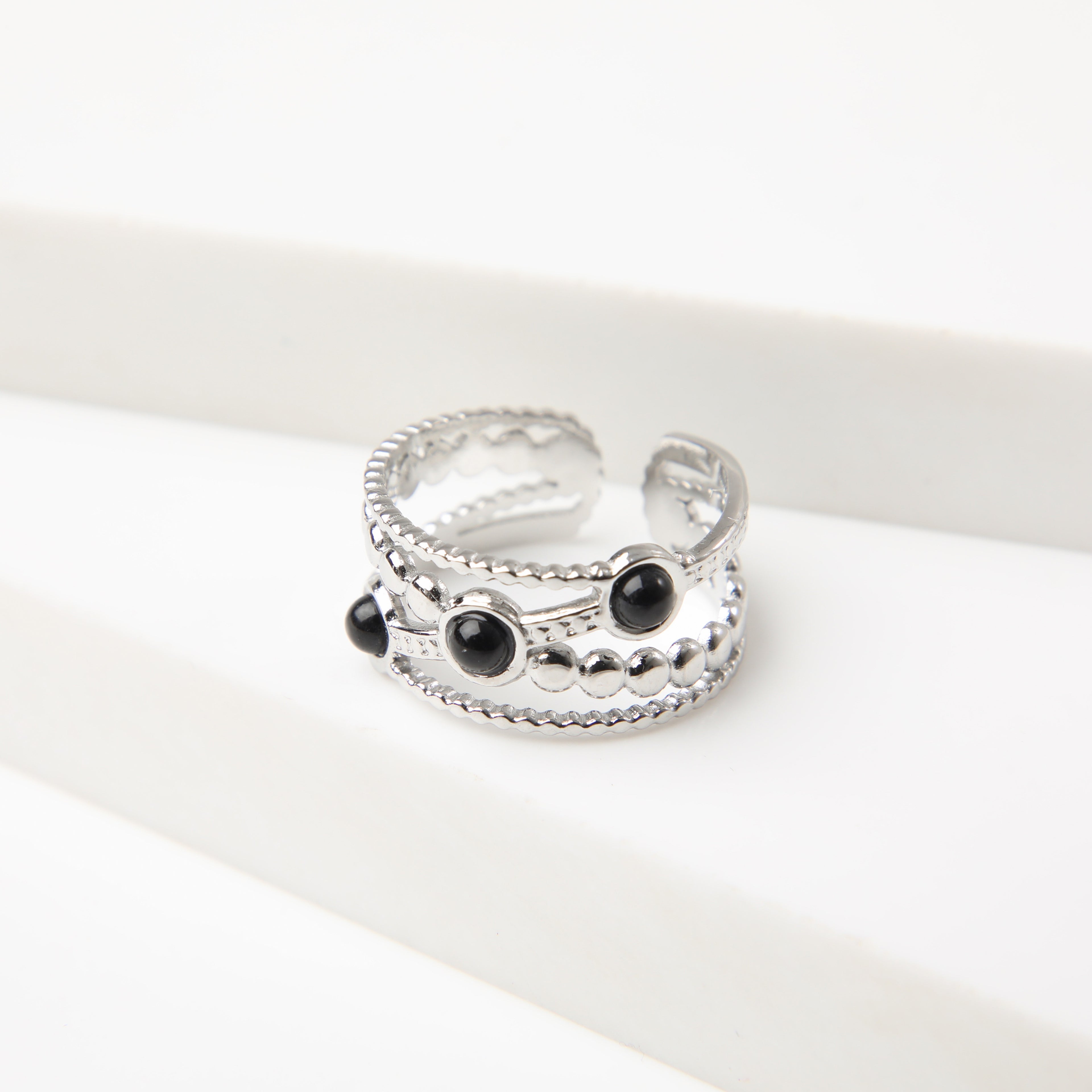 Anillo  19v69 Plateado Mujer STR084