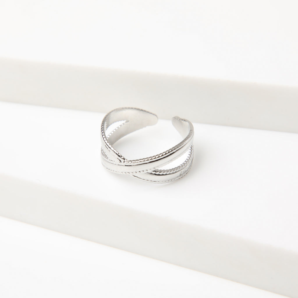 Anillo  19v69 Plateado Mujer STR214