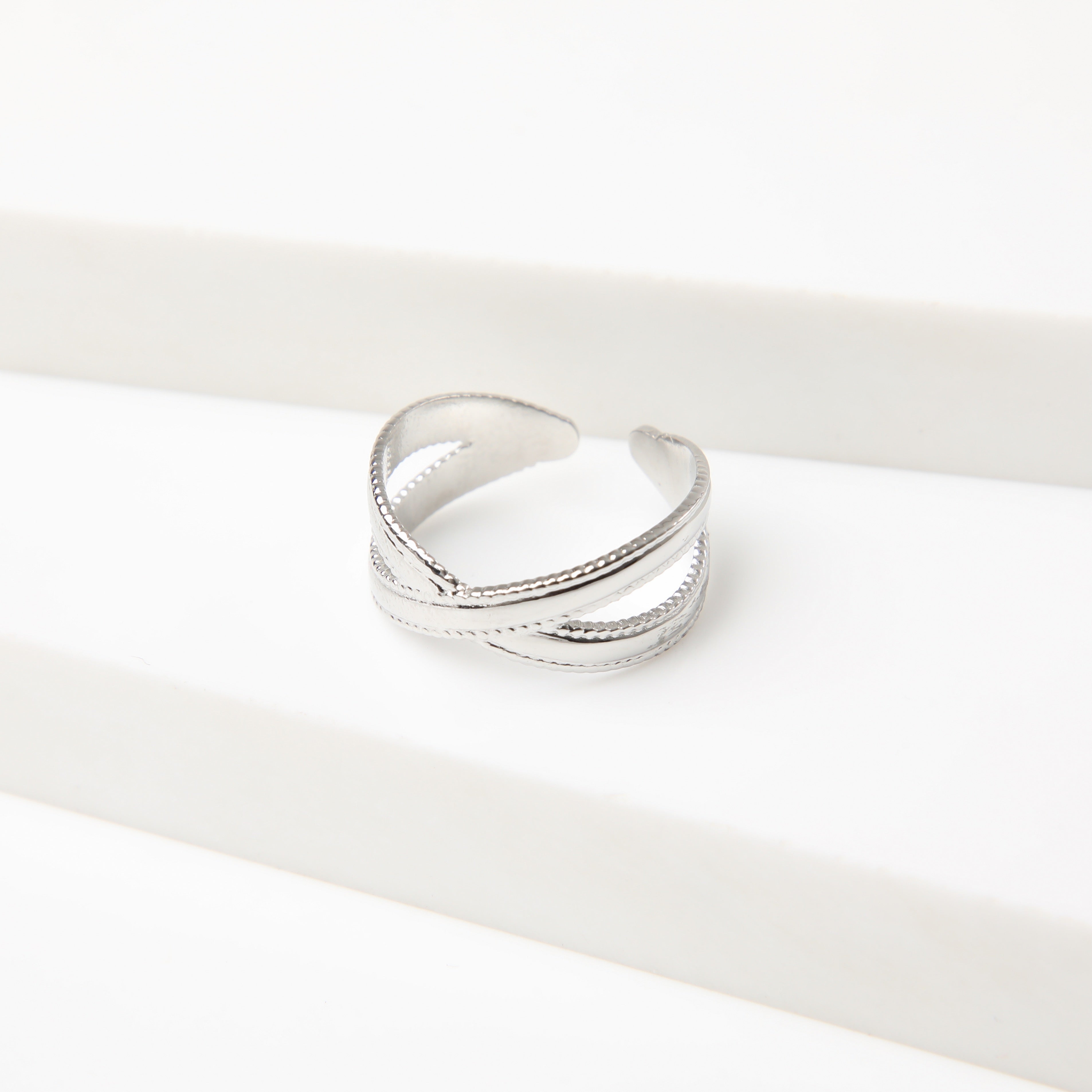 Anillo  19v69 Plateado Mujer STR214