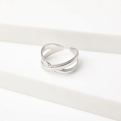 Anillo  19v69 Plateado Mujer STR214