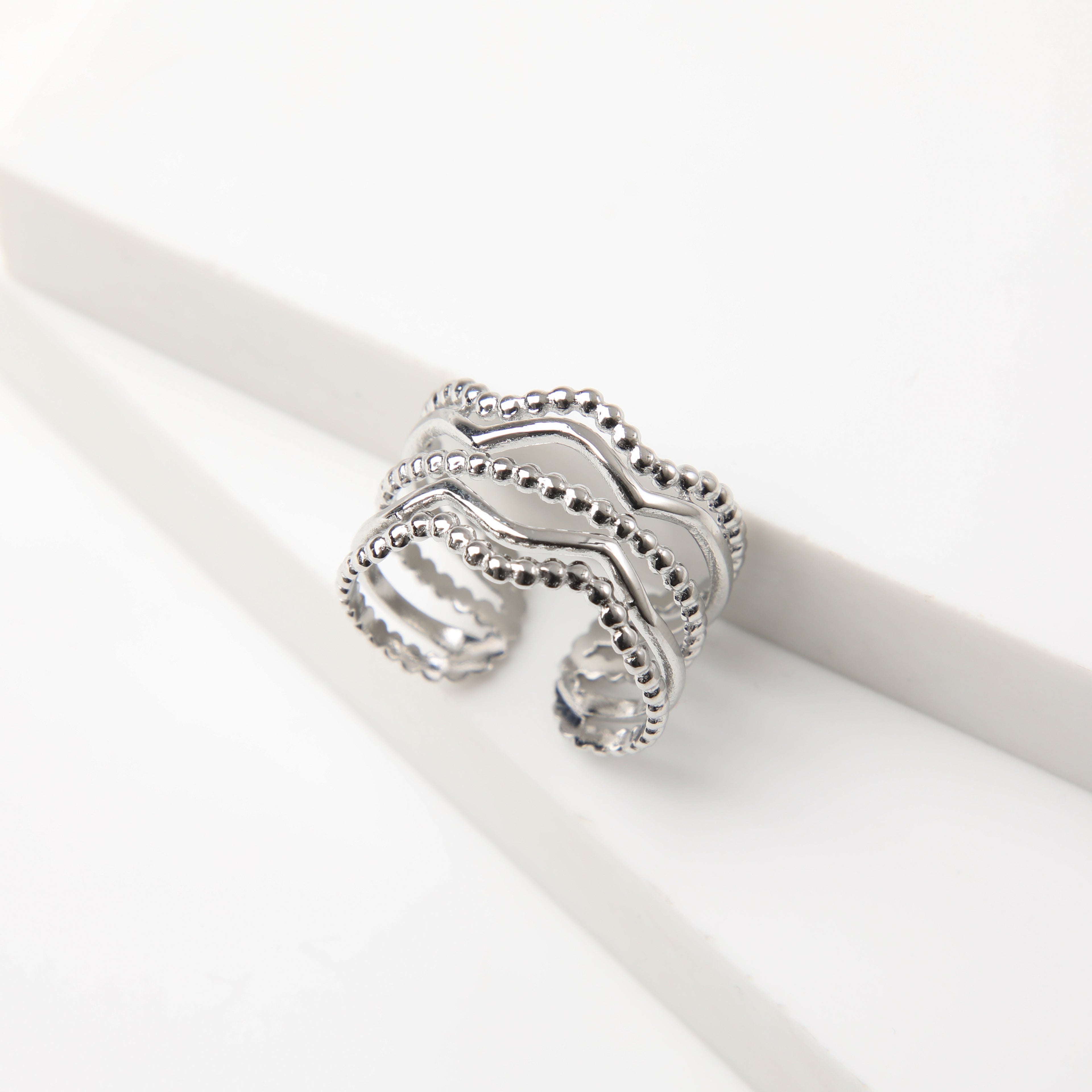 Anillo  19v69 Plateado Mujer STR348