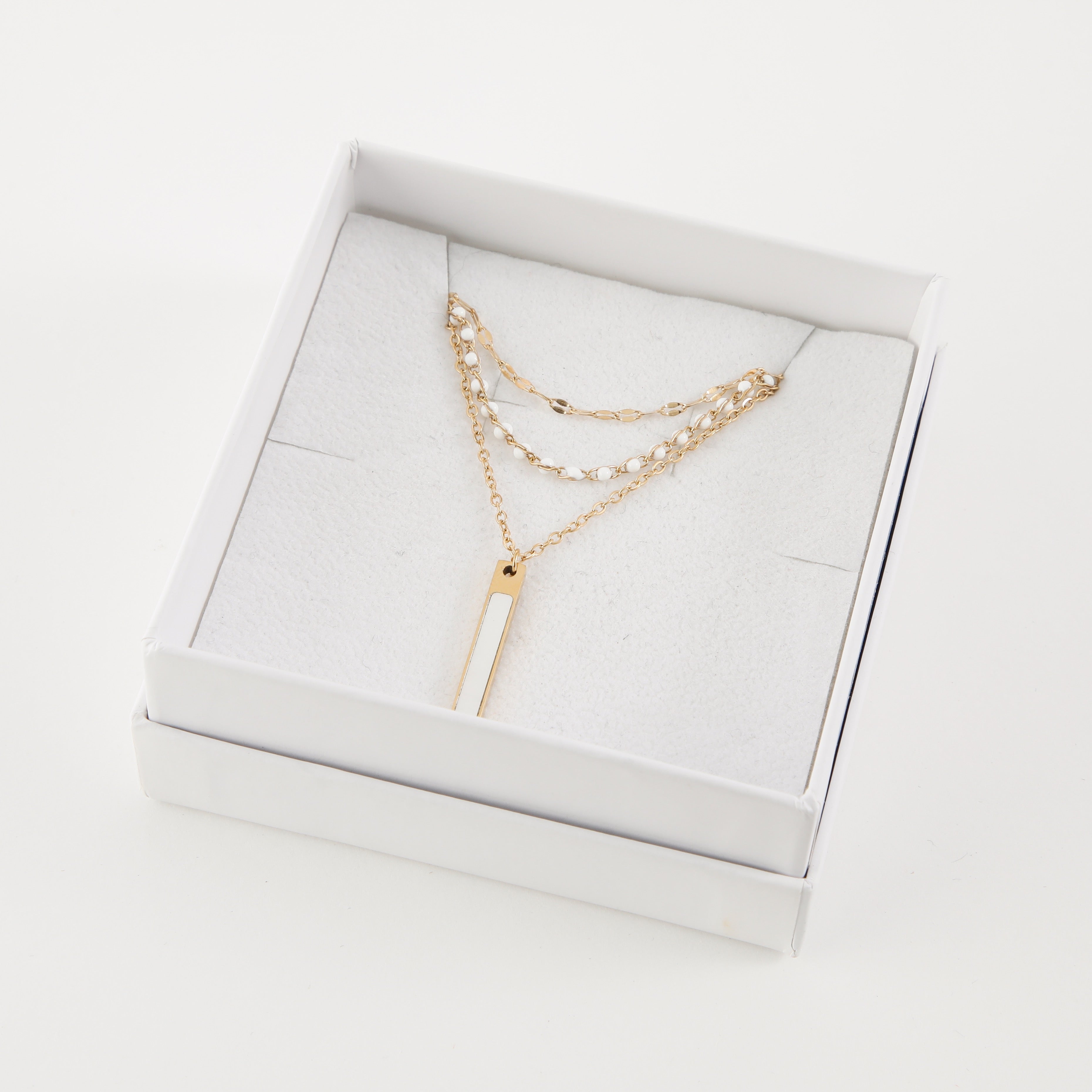 Collar Doble 19V69 Italia Dorado Mujer STNE480