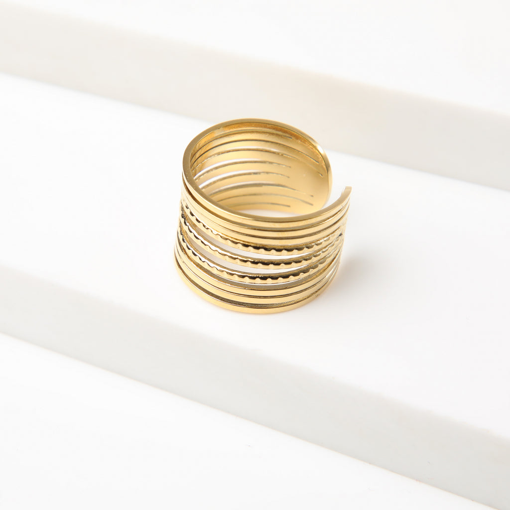 Anillo  19v69 Dorado Mujer STR295