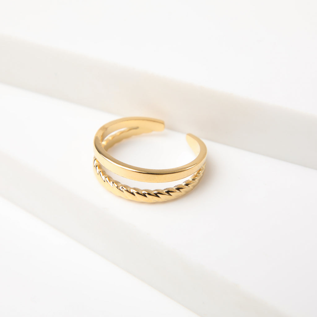 Anillo  19v69 Dorado Mujer STR253