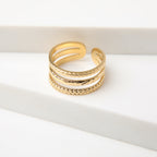 Anillo  19v69 Dorado Mujer STR216