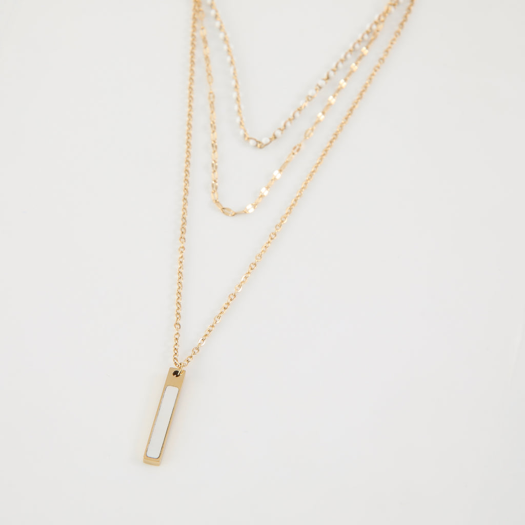 Collar Doble 19V69 Italia Dorado Mujer STNE480