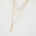 Collar Doble 19V69 Italia Dorado Mujer STNE480