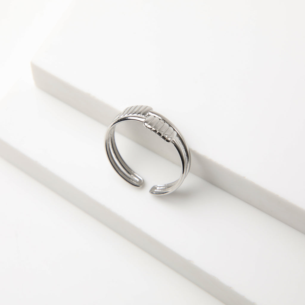 Anillo  19v69 Plateado Mujer STR222