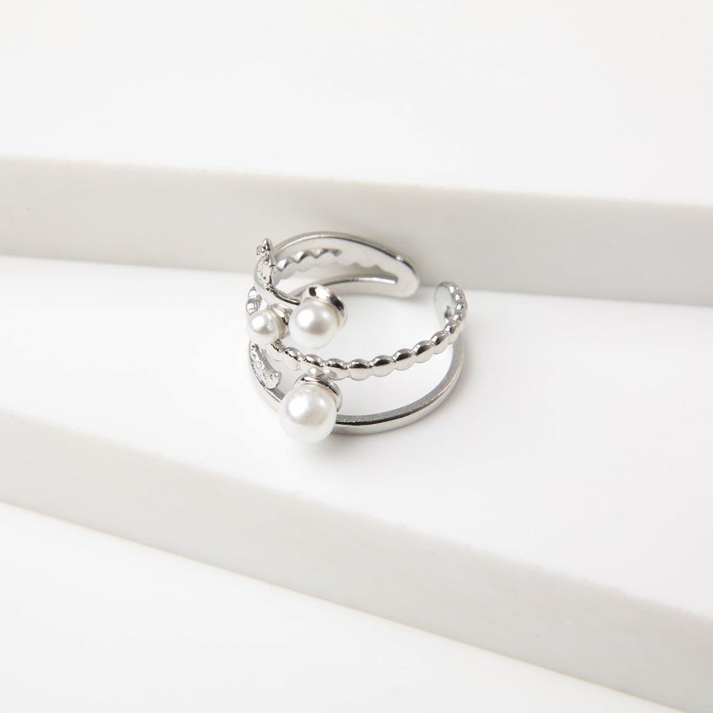 Anillo  19v69 Plateado Mujer STR166