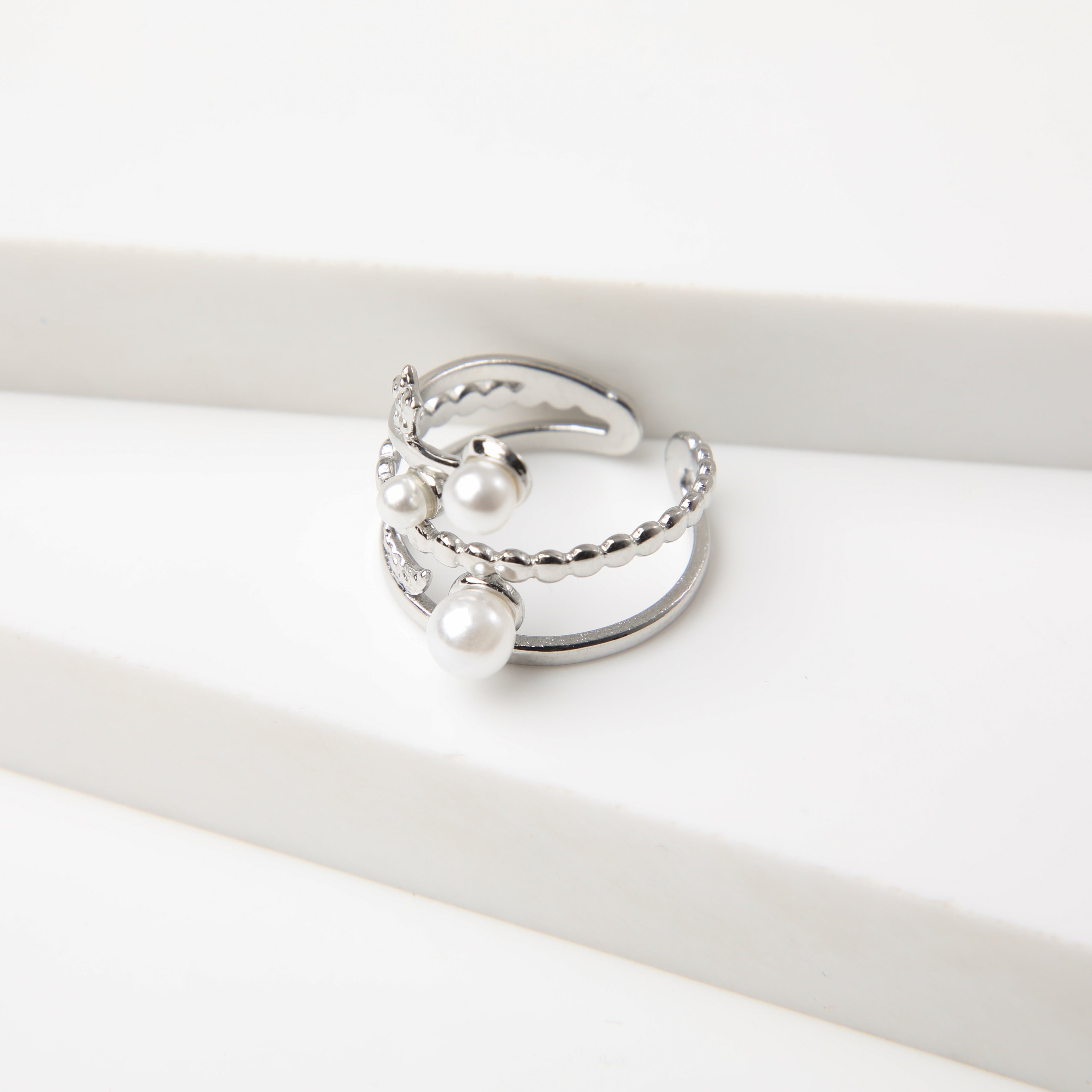 Anillo  19v69 Plateado Mujer STR166