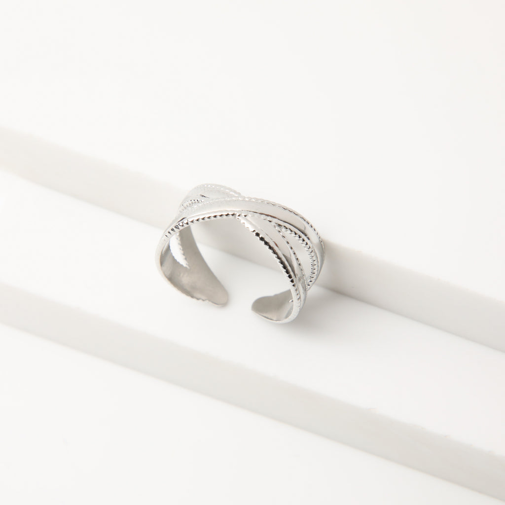 Anillo  19v69 Plateado Mujer STR214