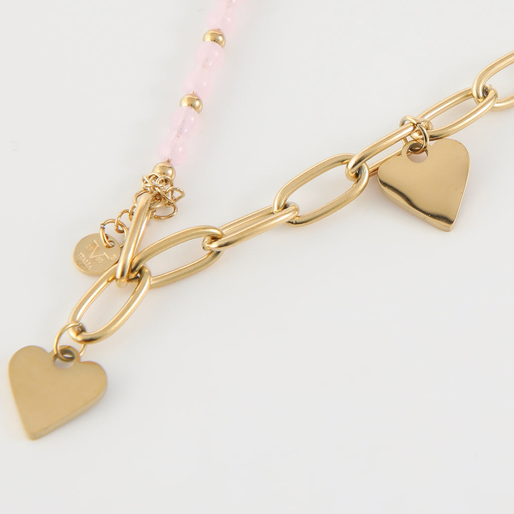 Collar Doble 19V69 Dorado Mujer STB044