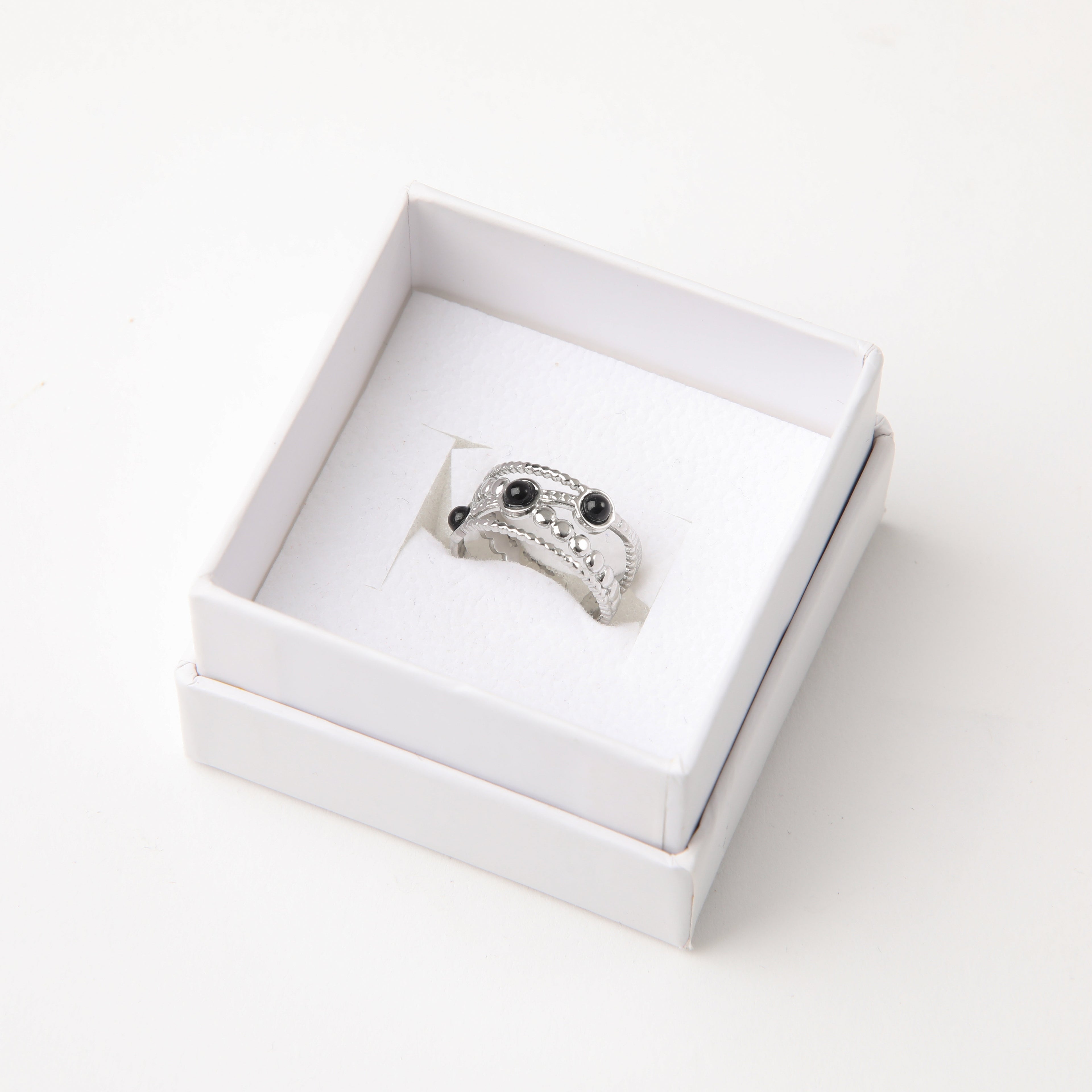 Anillo  19v69 Plateado Mujer STR084