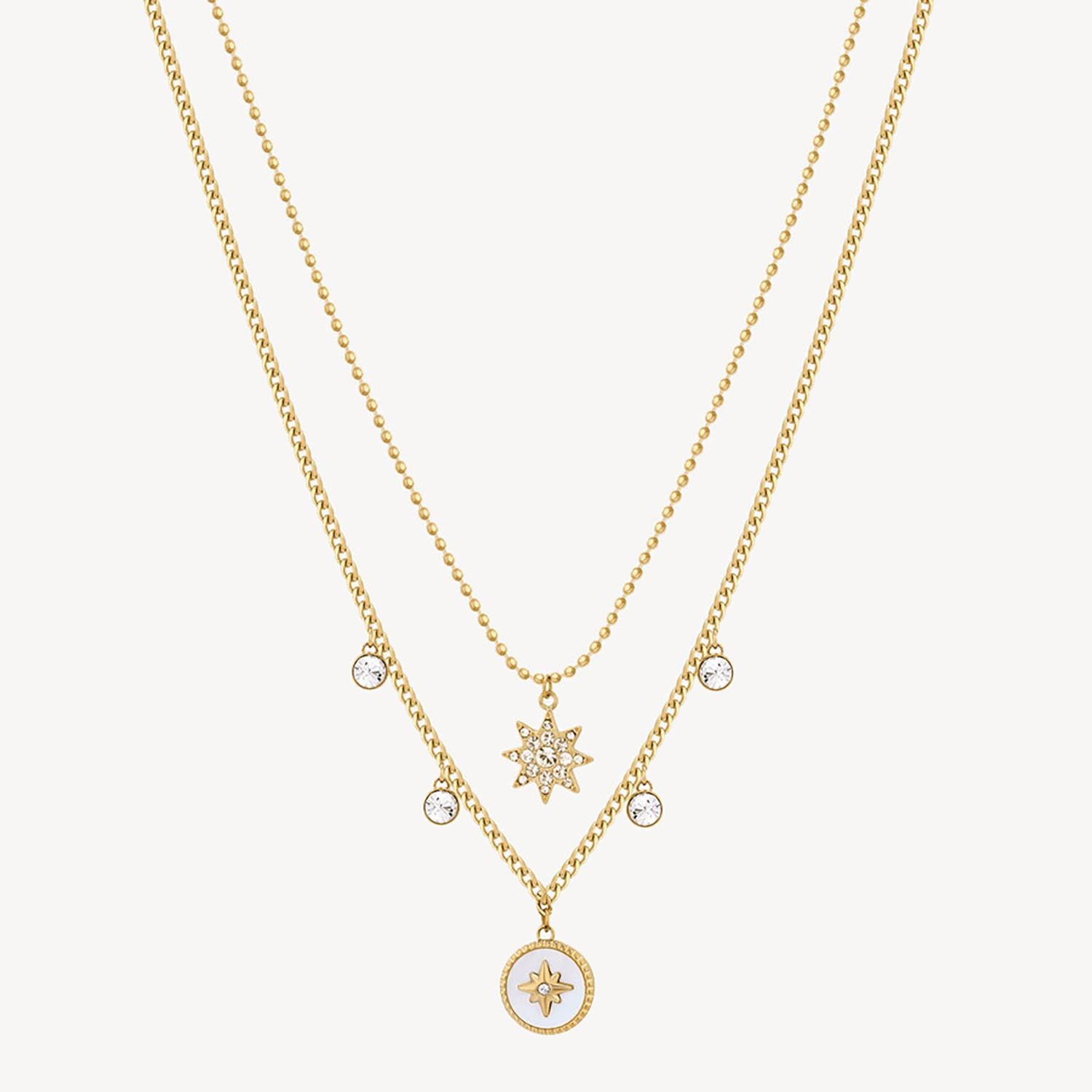Collar Doble Brosway BHKN079 Dorado Mujer