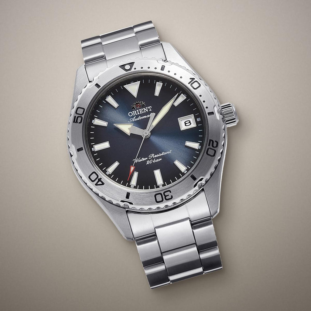 Reloj Buceo Hombre Orient Plateado RA-AC0Q14L