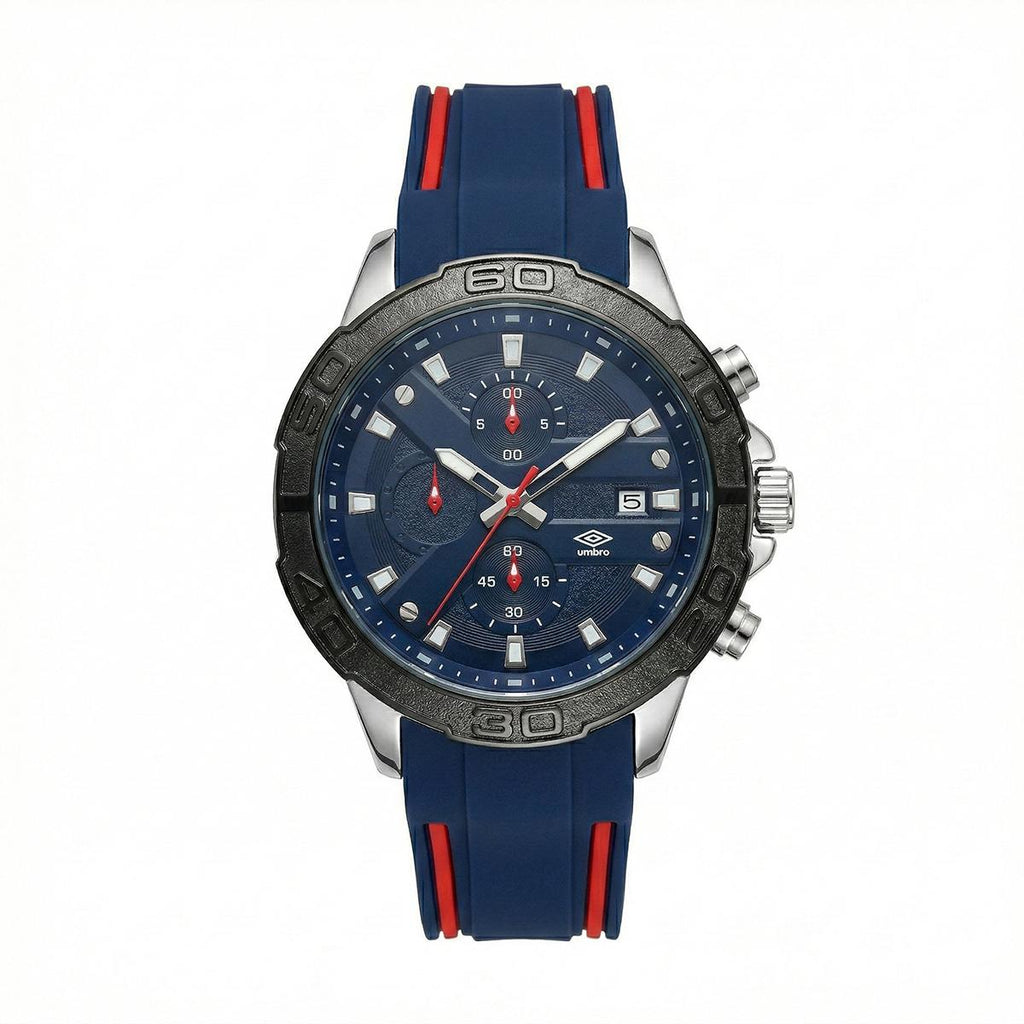 Reloj Análogo Hombre Umbro Plus Azul/Rojo UMBP-1500-106