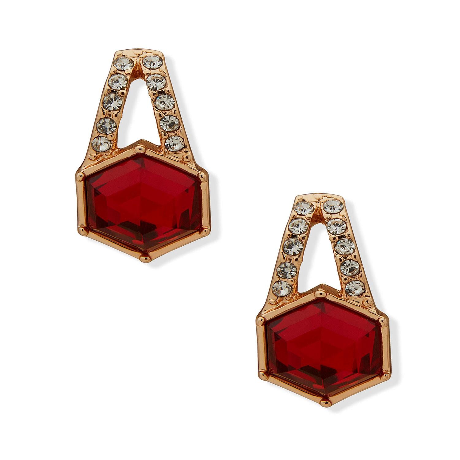 Aros Anne Klein Rojo Mujer 01G00738